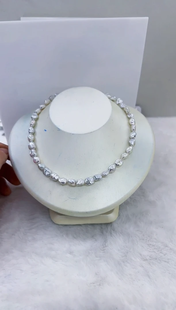 未镶嵌淡水珍珠DA淡水keshi珍珠项链 y493