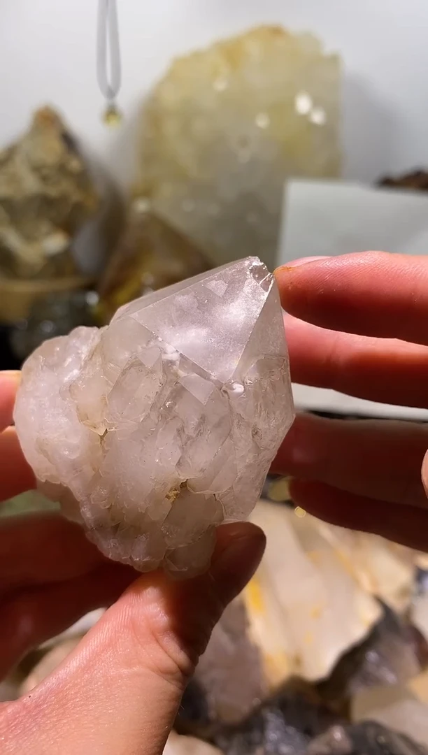 水晶珠宝半成品未镶嵌17号127g城堡水晶