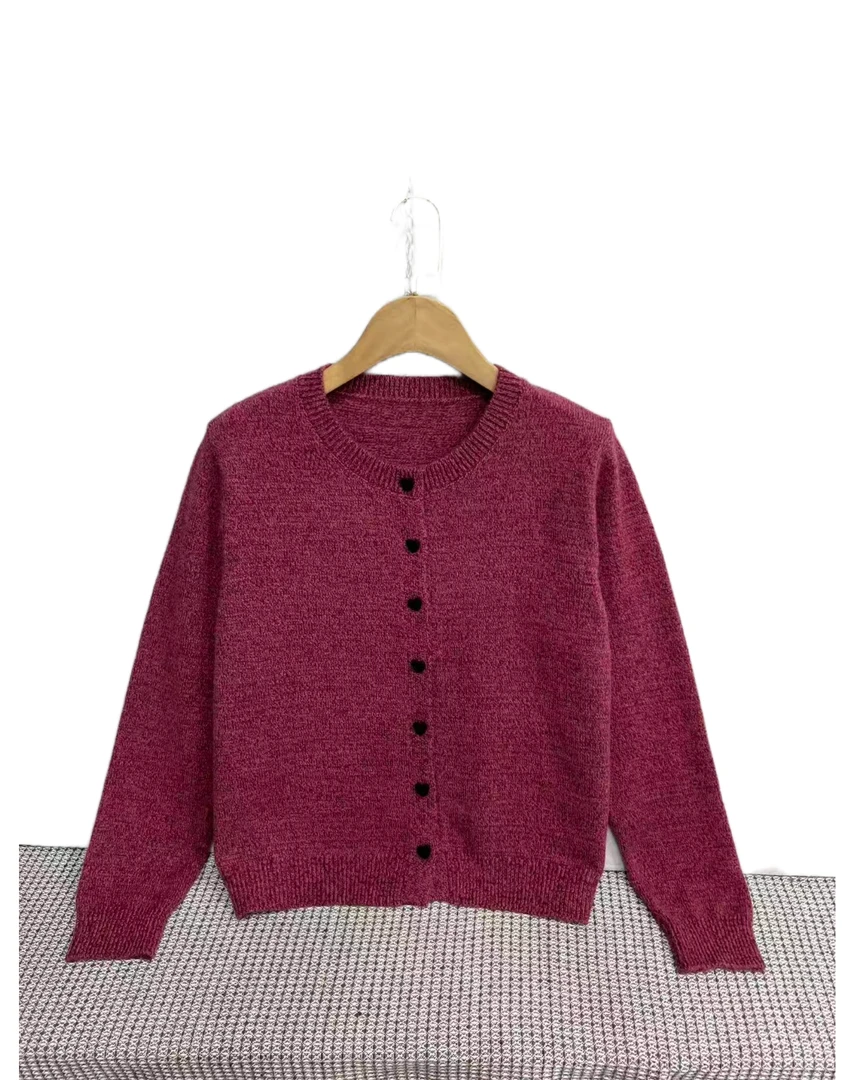 B 25938  开衫  纯色  光板   休闲  时尚  毛针织衫