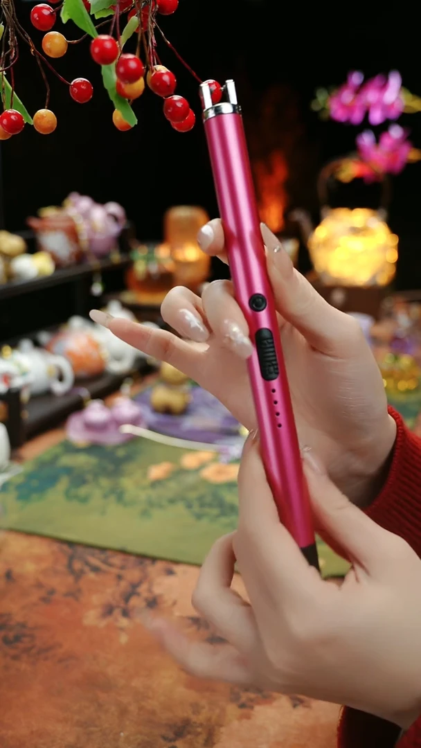 【闪购商品】粉紫色蜡烛点火器茶道配件