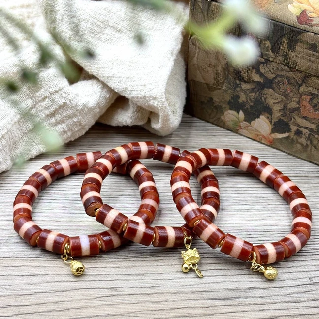 【晟伊】会会款线线珠珠配比手串+名+日期+地址（多样性发一）-LH