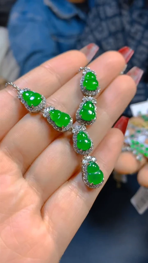 【闪购商品】翡翠套链未镶嵌0514926811多样性发一