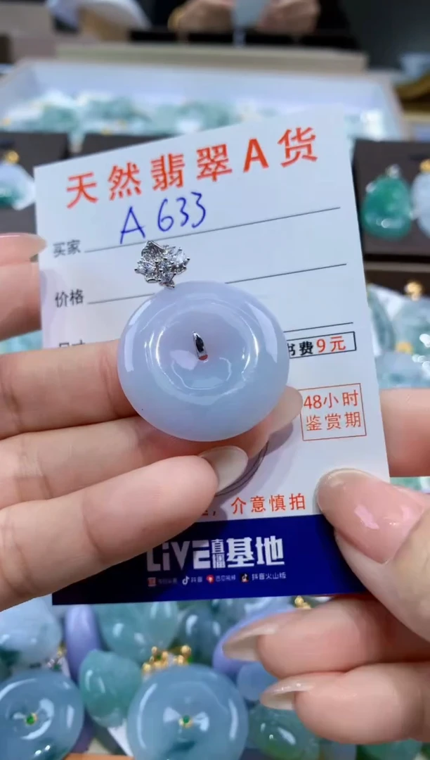 颈饰未镶嵌翡翠天然缅甸翡翠A货挂件