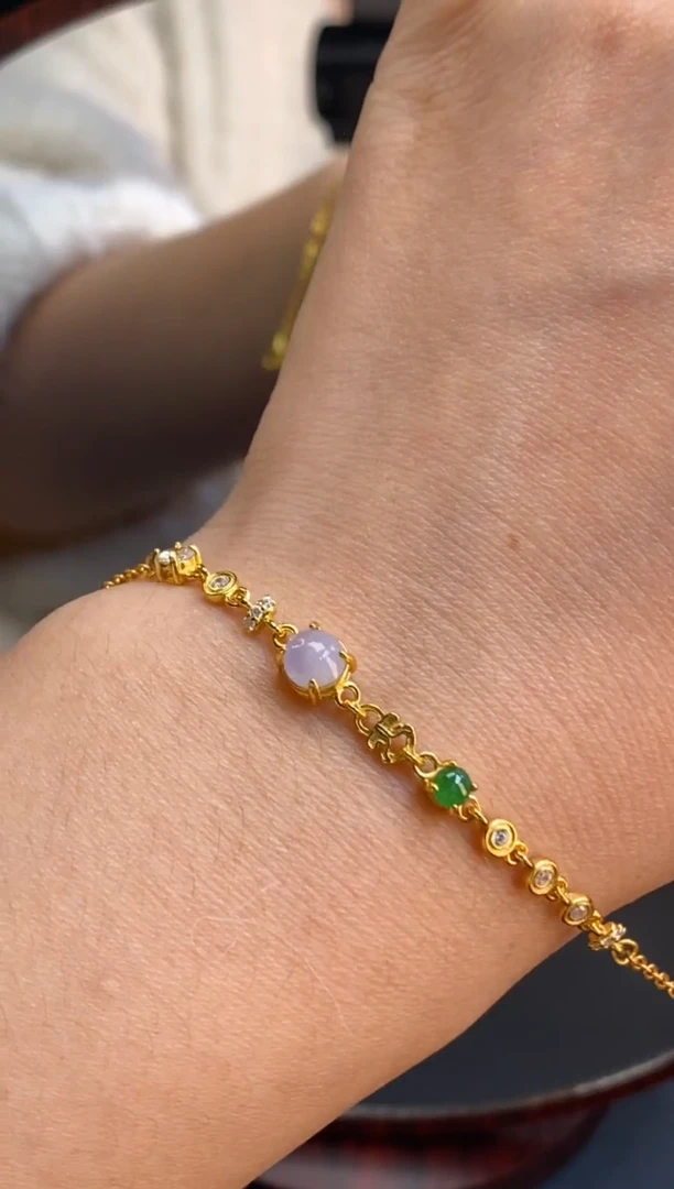 颈饰银S925镶嵌翡翠净货14907