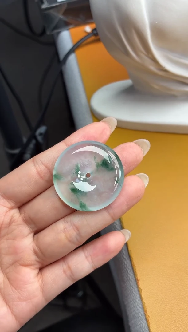 吊坠(不含链)未镶嵌翡翠33 平安扣 34.6 6.7