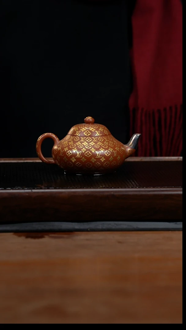 茶壶紫砂200cc黄龙山原朱泥梨形26