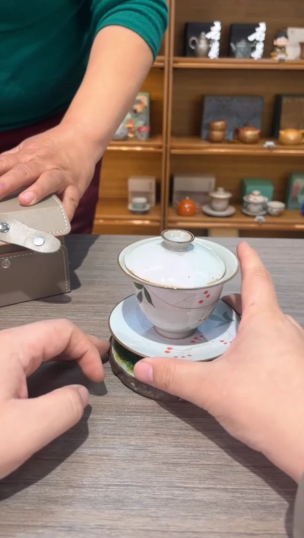 【闪购商品】樱桃盖碗茶具茶具