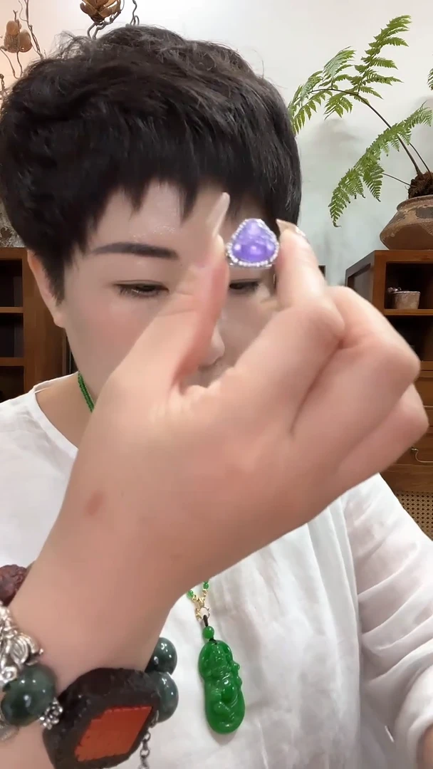 合金戒指翡翠371