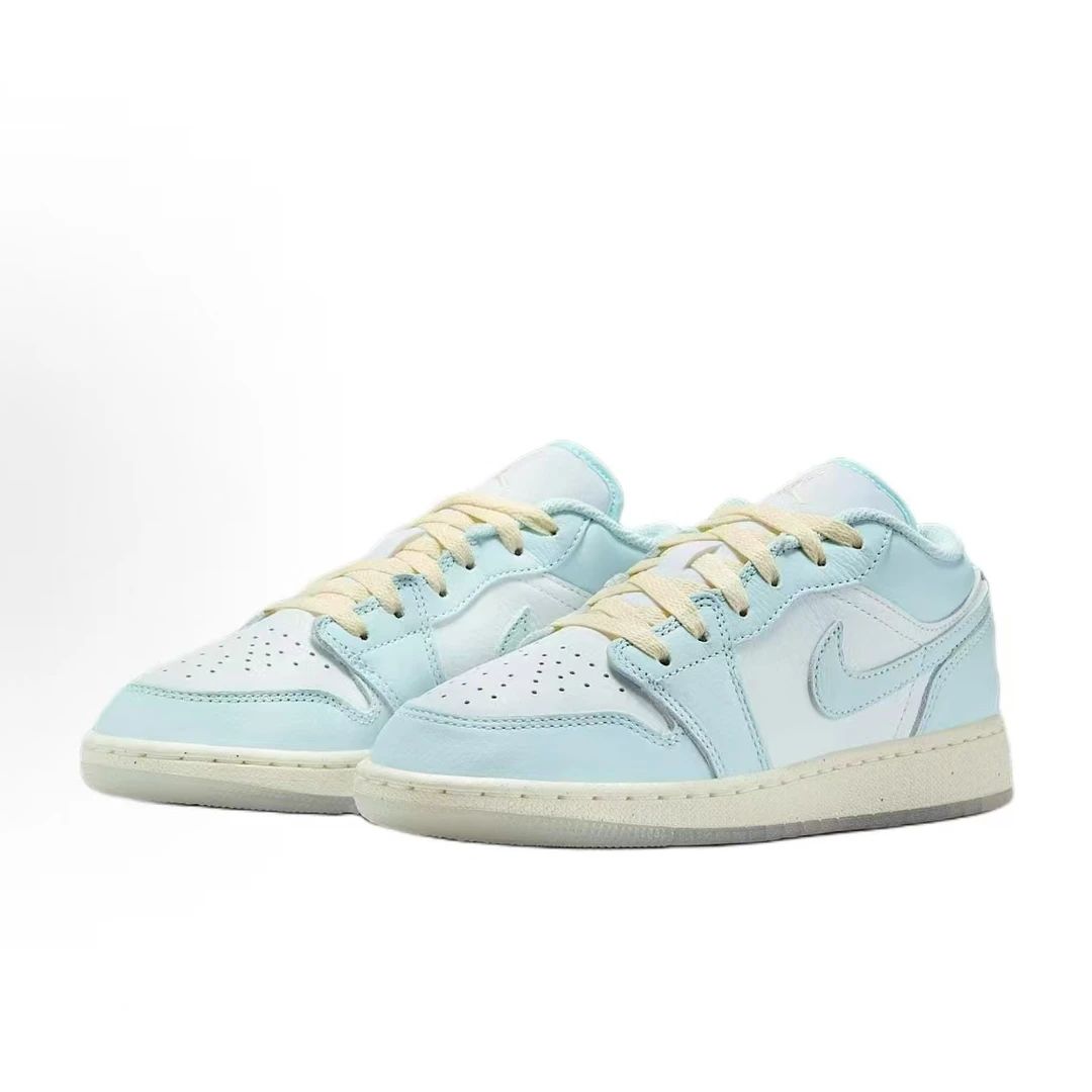 NIKE耐克大童冰川蓝AJ1休闲百搭运动休闲板鞋女欧若风HJ5971-400