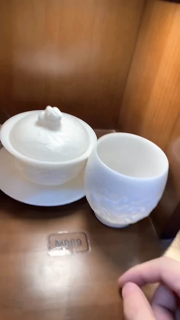 瓷片盖碗+杯陶瓷茶具茶器