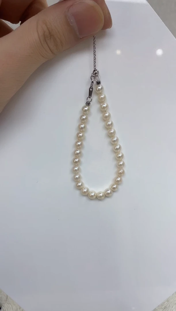银S925镶嵌海水珍珠手链