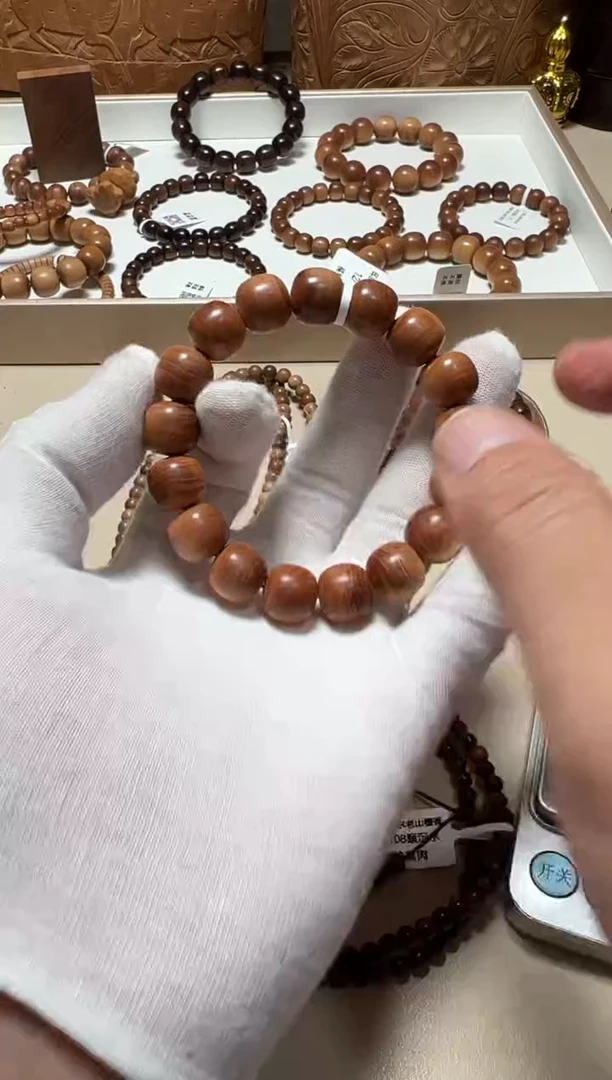 檀香木手串/手链横纹12x13 福利款