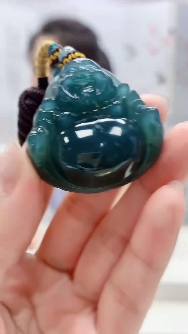 定制翡翠未镶嵌4902lr-毛货挂件80