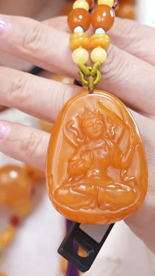 蜜蜡颈饰未镶嵌4940天然蜜蜡珠宝奇石云端妖孽全部保真