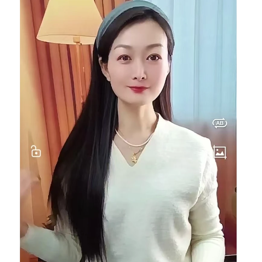 拓森可拆卸发箍假发长直发半头套女自然高颅顶网红发型时尚假发女