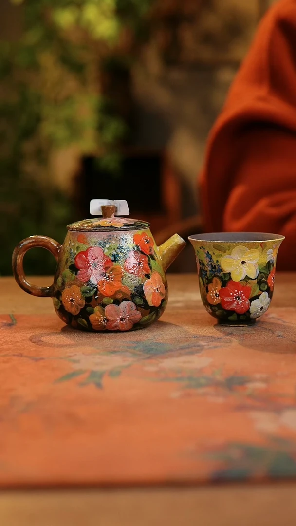 【闪购商品】瓷片1905景德镇手工手绘釉下彩高温瓷
