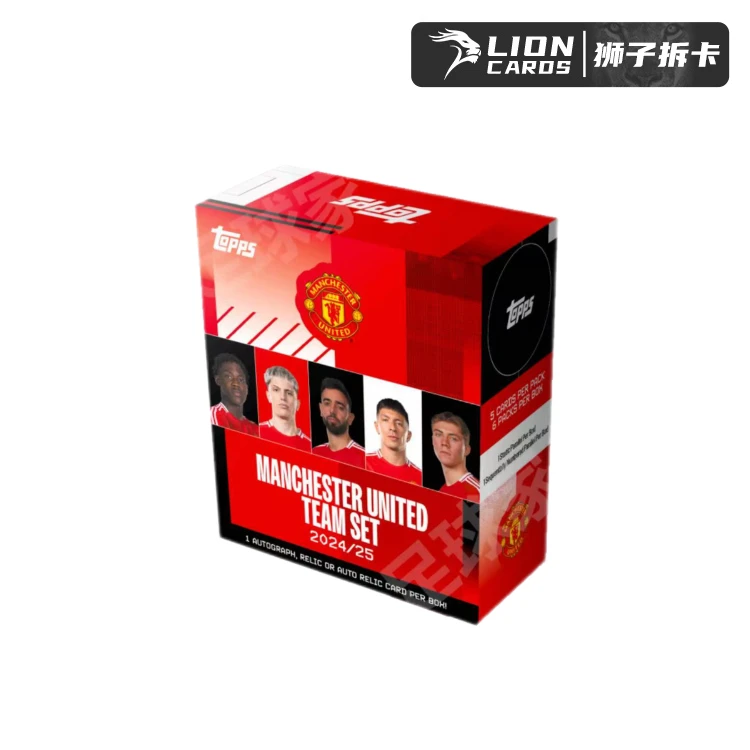 Topps【拆盒】24-25 曼联 队盒 team set 曼彻斯特联 球星卡盲盒