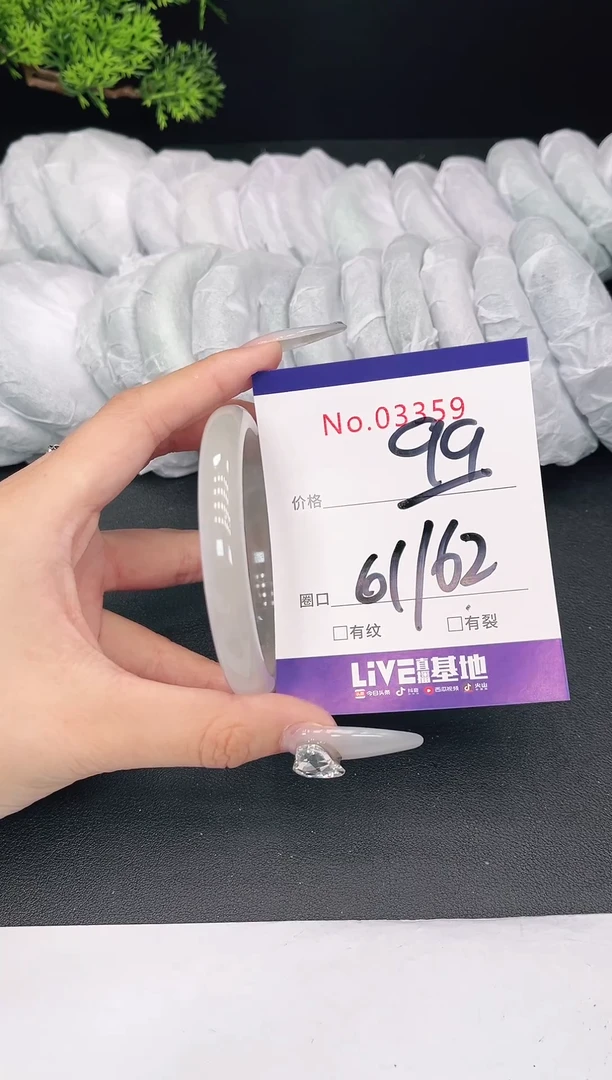 未镶嵌手镯翡翠03359