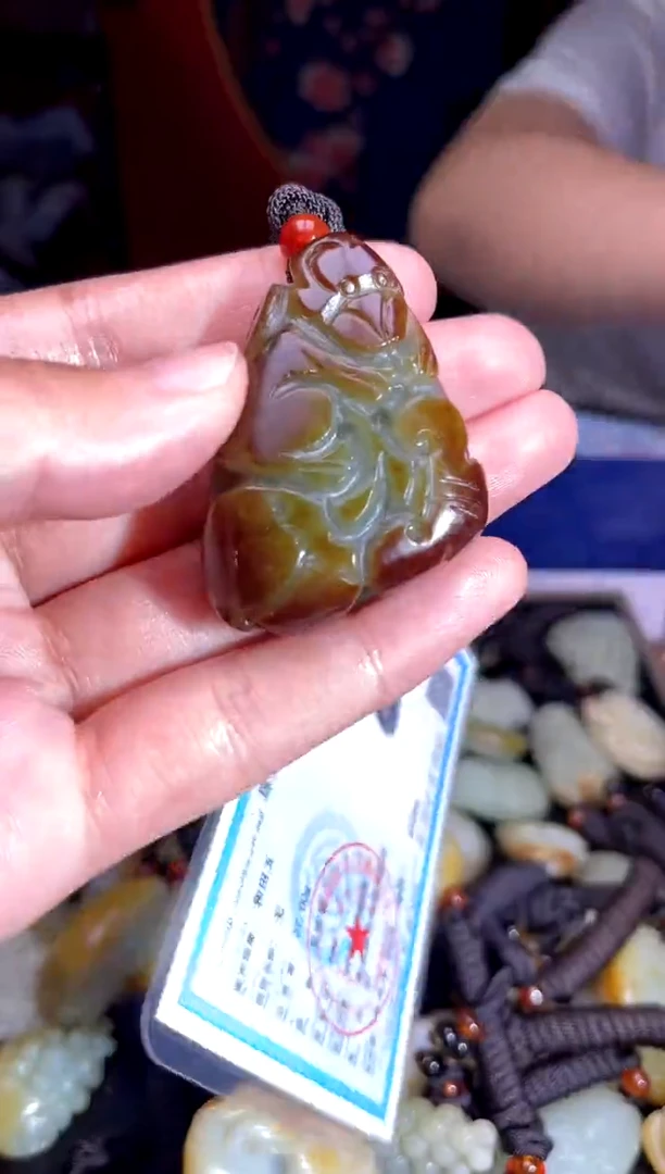 和田玉未镶嵌挂件1