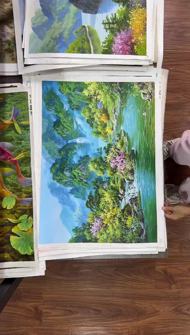 油画【26号】朝鲜原创纯手绘孤品油画