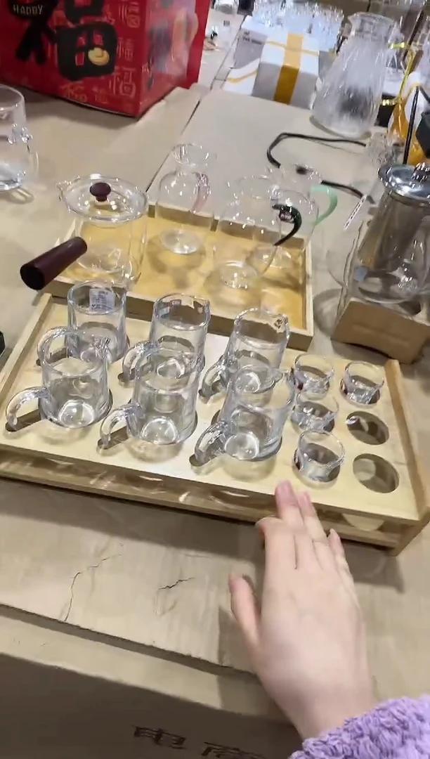 【闪购商品】水晶玻璃无盖款直播专属6+6+杯架