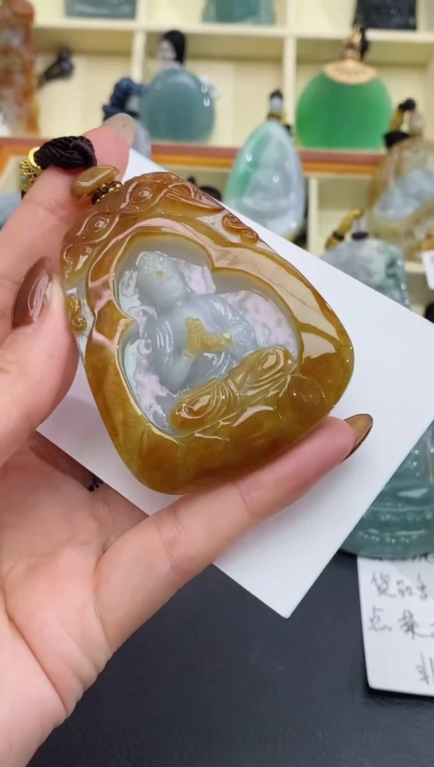 颈饰未镶嵌翡翠缅甸天然翡翠