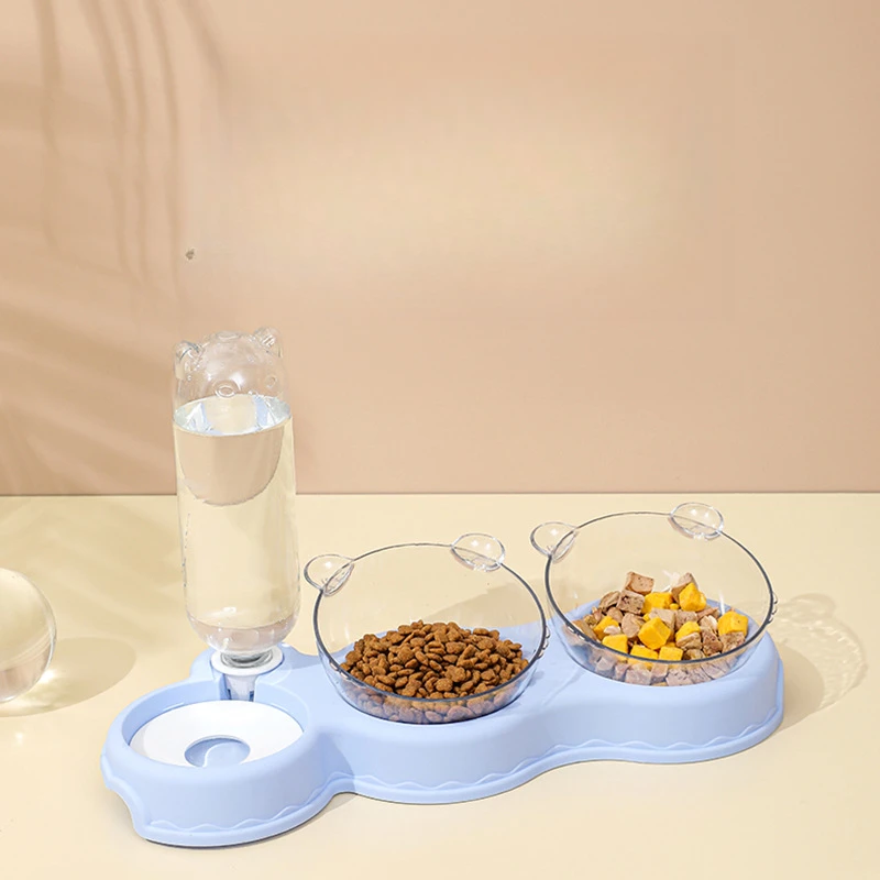 2026新款狗狗双碗自动宠物喂食器饮水器猫盆狗碗猫碗猫猫用品水碗