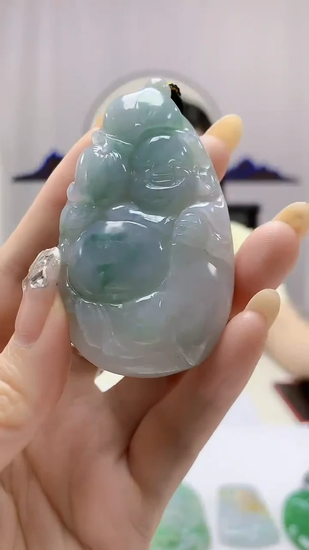 定制翡翠未镶嵌0405DD-毛货挂件8