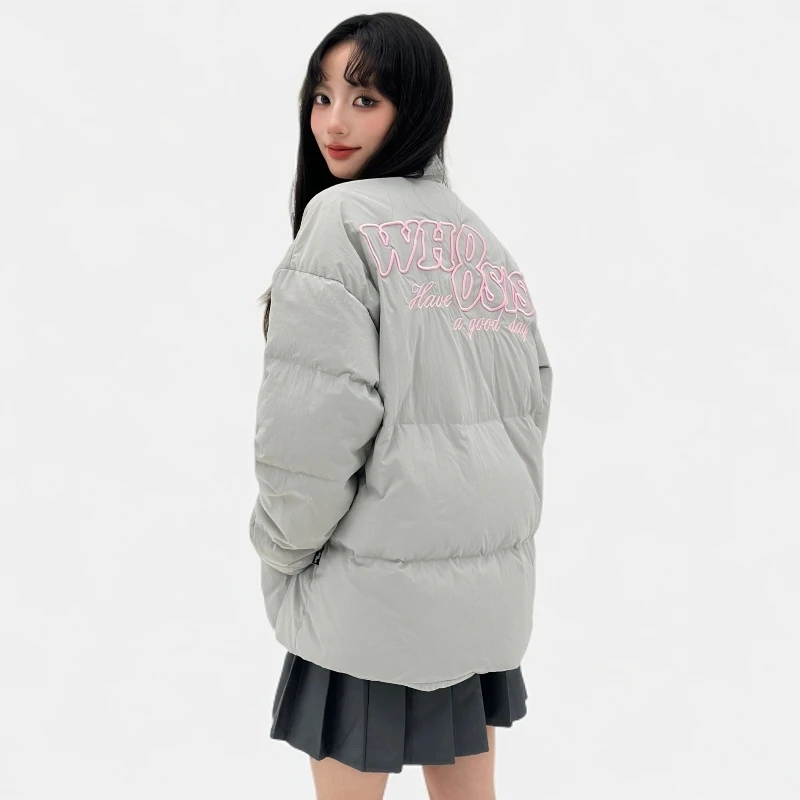 【双旦好物】WHOOSIS（不知其名）镂空刺绣羽绒服冬男女保暖外套加厚