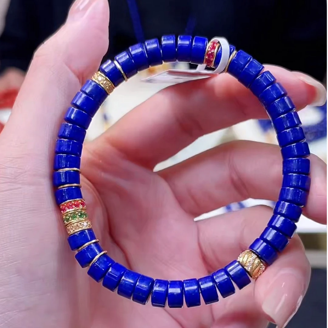 【李哥推荐】18k金青金石手链@ZY60103027@