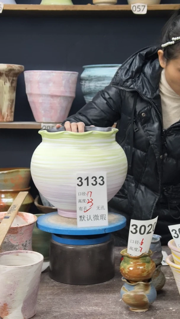景德镇花盆默认微瑕3133