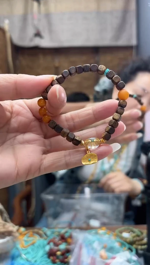 未镶嵌蜜蜡裸石发一件设计款