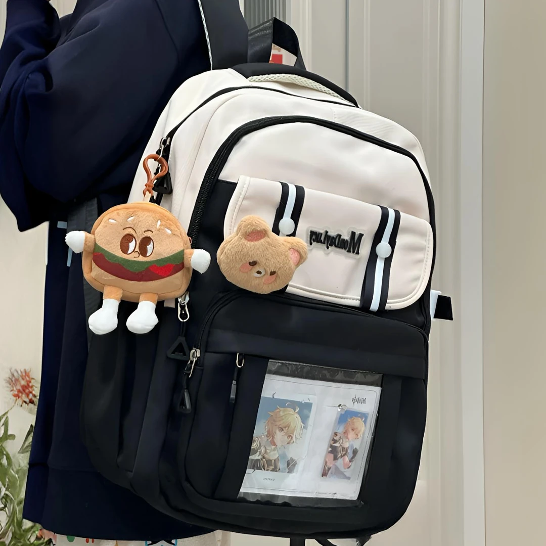 可爱少女痛包双肩包女高中生初中生日系高颜值书包小学大容量背包