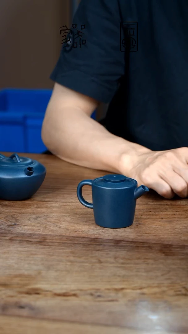 茶壶紫砂独*象二十三蓝瑕