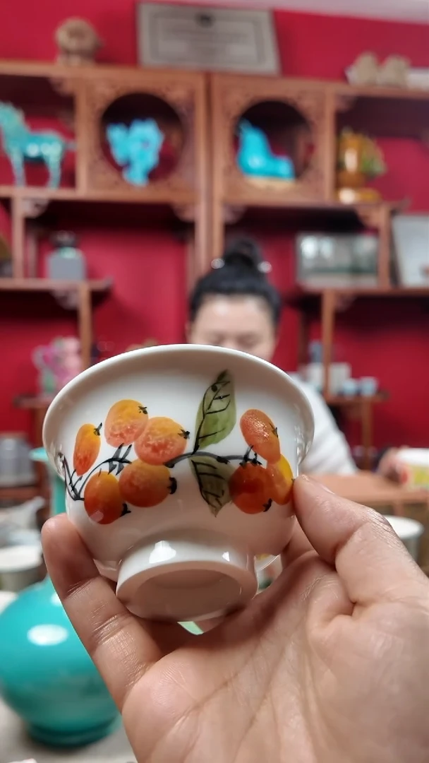武当窑手绘茶碗   一件 多样性发货