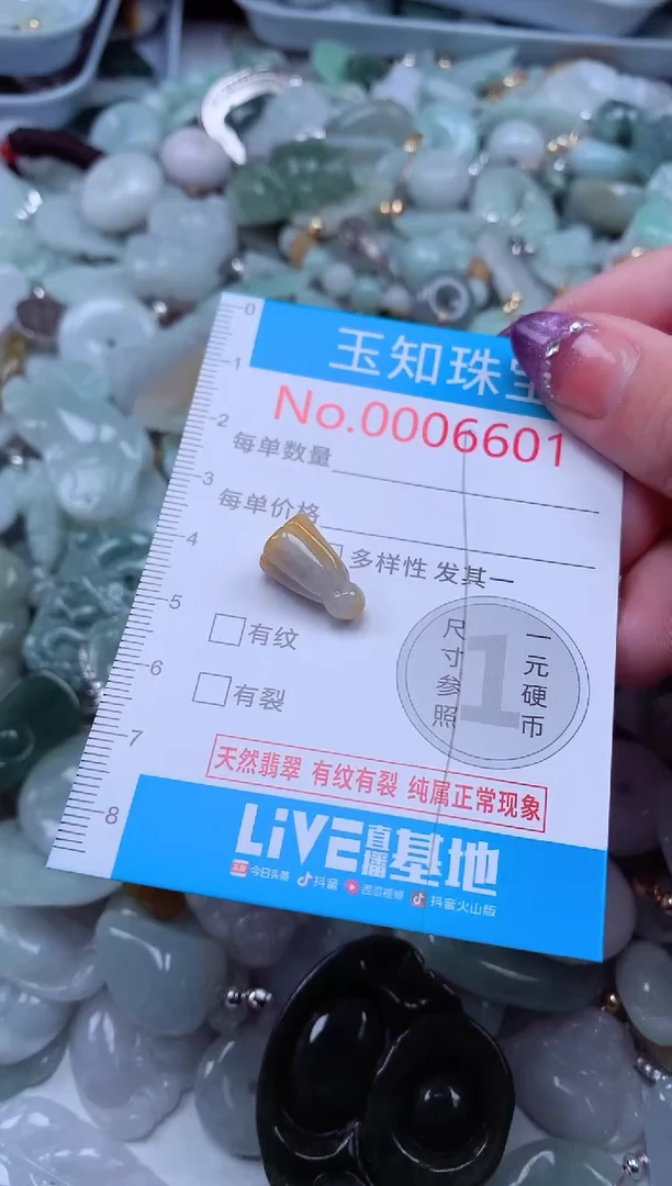 翡翠未镶嵌吊坠(不含链)6601