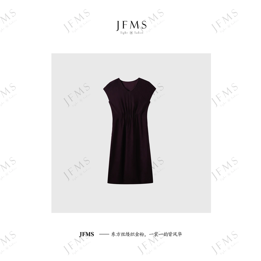 JFMS【引流价】显瘦10斤气质时尚夏季醋酸面料连衣裙Q867