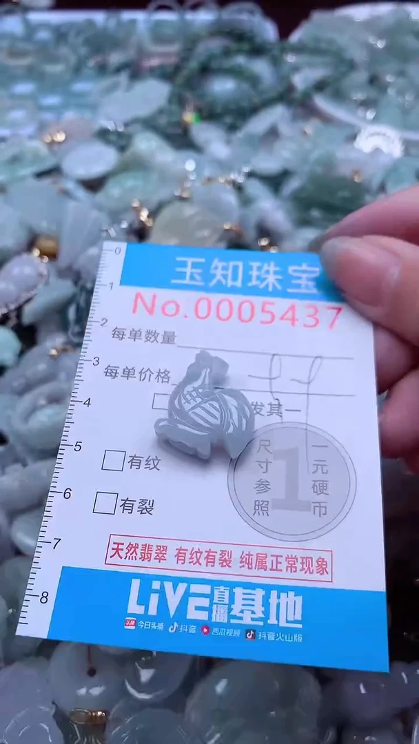 翡翠未镶嵌吊坠(不含链)5437