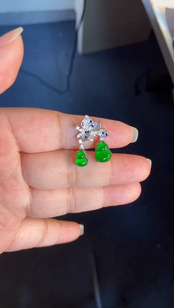 吊坠(不含链)银S925镶嵌翡翠1