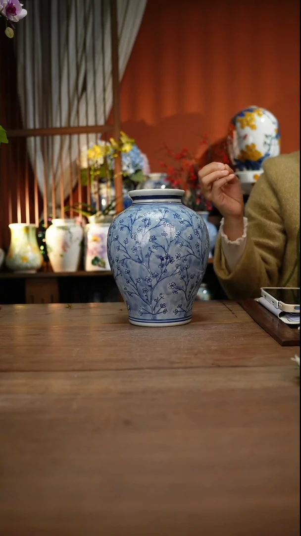 当代高温釉下彩手绘陶瓷餐具