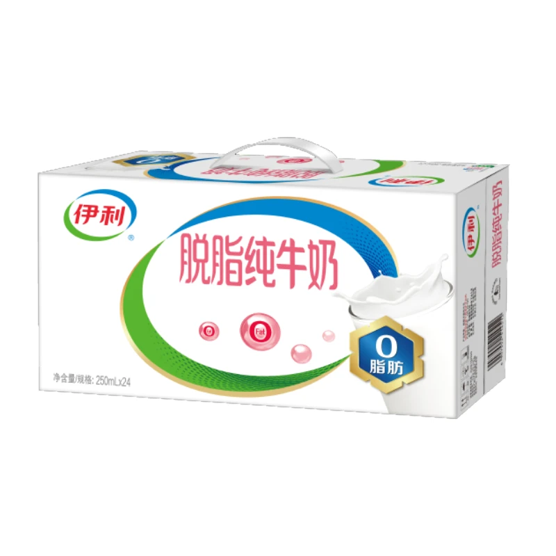 伊利脱脂纯牛奶(提)250ml*24
