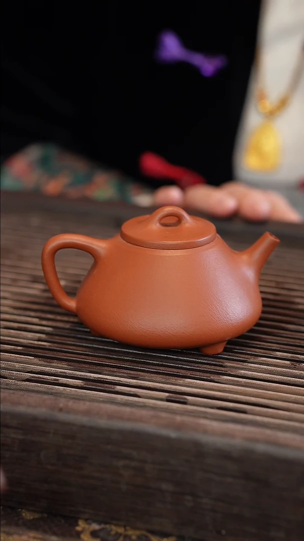 茶壶紫砂全手 子冶石瓢【 宽口 】180cc