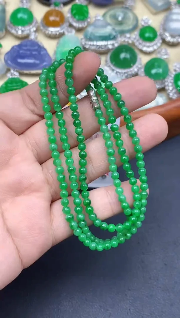 颈饰未镶嵌翡翠462-中国好珍宝