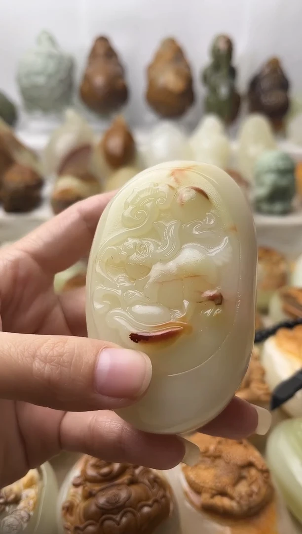 石材古青石棉纹正常不退换兔微瑕