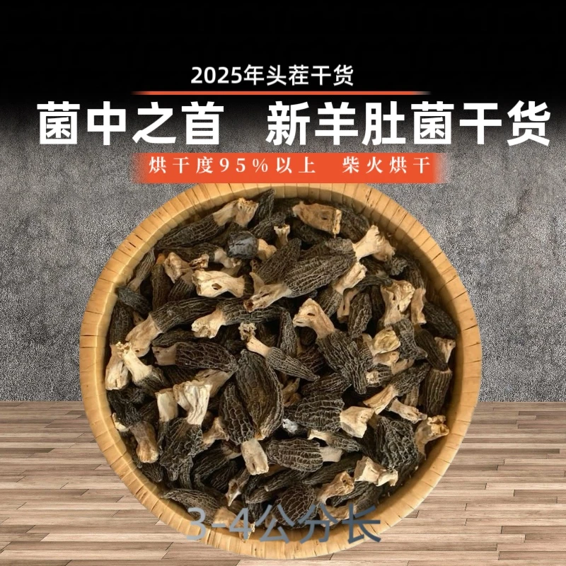 TY高山小羊肚菌到手20颗煲汤炒菜优选鲜味十足农家干货