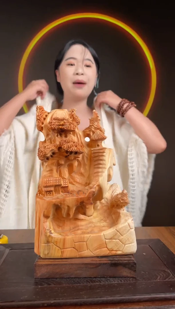 柏木（崖柏）手工摆件,先抢先得! 编号:42