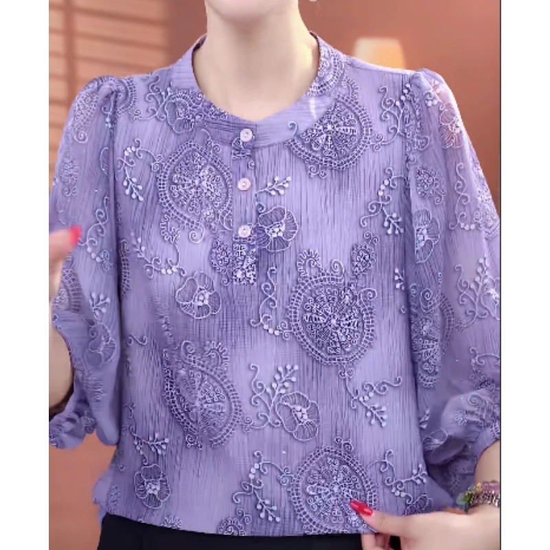 X2745【出口原单】优雅时尚气质显瘦衬衫-香菜