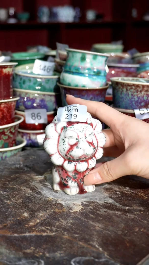 摆件精品窑变钧瓷茶器