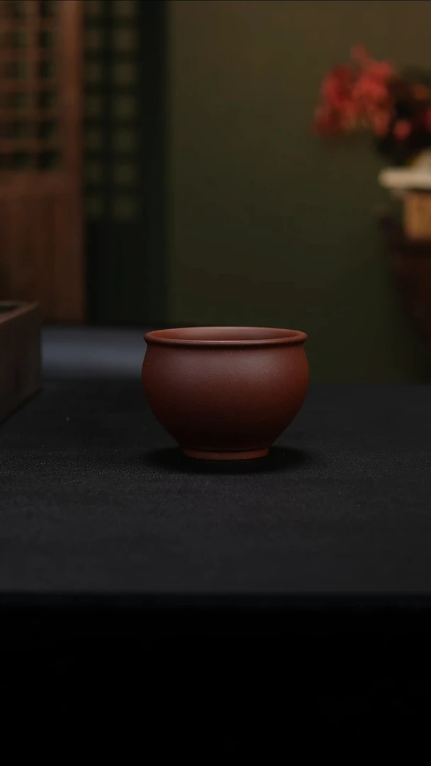 茶壶紫砂萨顶紫泥主人杯180cc左右0添加
