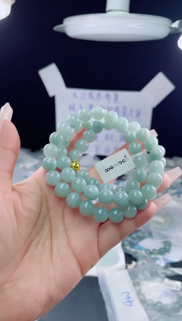 未镶嵌定制翡翠珠串